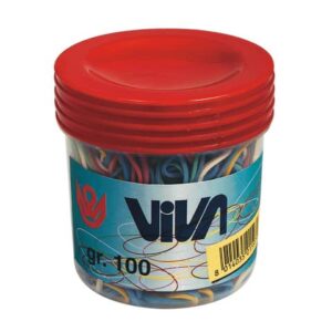 Elastici Viva in barattolo in gomma colore e formati assortiti