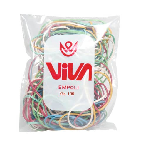 Elastici Viva in busta in gomma colore e formati assortiti