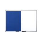 Maya Bi-office panels combined felt/steel 90x60 cm. white