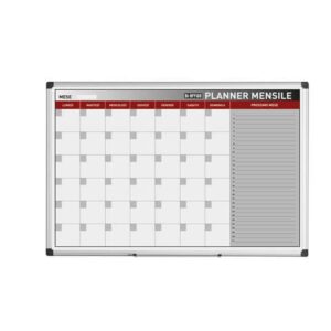 Planning Bi-office mensile  magnetico 90x60 cm bianco