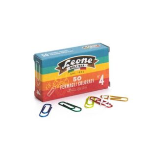 Fermagli Leone Dell'Era in filo colorato metallizzato N. 4 Assortiti