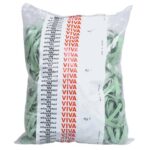 Viva Elastic Webbing in natural rubber bag green 150x8 mm