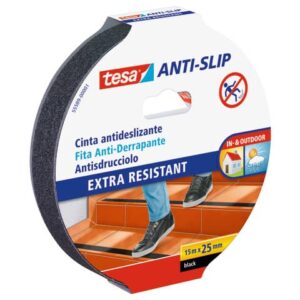 Nastro antiscivolo tesa extra forte a strappo manuale 25 mm x 15 m nero