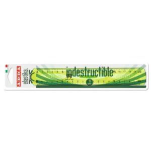 Doppio decimetro ARDA Linea Elastika plastica verde trasparente 20 cm