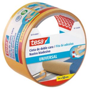 Tesa Universal double-sided hand-tearable tape 50 mm x 5 m white