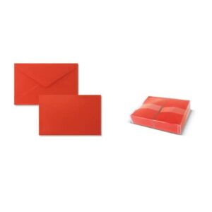 Biglietti con busta Ellebi - Sadoch Dresda "formato 9" 9x14 cm rosso