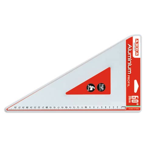 Squadra ARDA Linea Profil alluminio 60° 30 cm