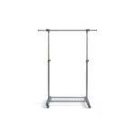 Perfect Coat Stand Piu Gastone one bar on wheels side hangers