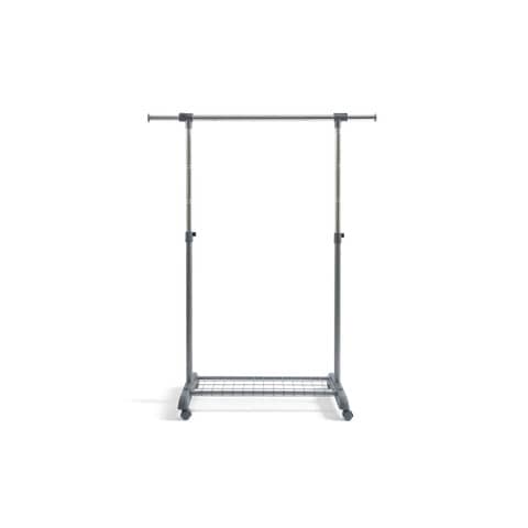 Perfect Coat Stand Piu Gastone one bar on wheels side hangers