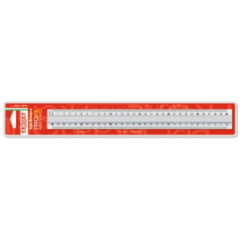 Triplo decimetro ARDA Linea Profil alluminio 30 cm
