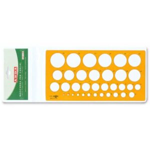 ARDA rim mask with chamfer mm. 1-35 polystyrene orange edge