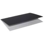 Sottomano Doppio Neon Arda f.to 49x34,5 cm in plastica morbida Soft-touch nero