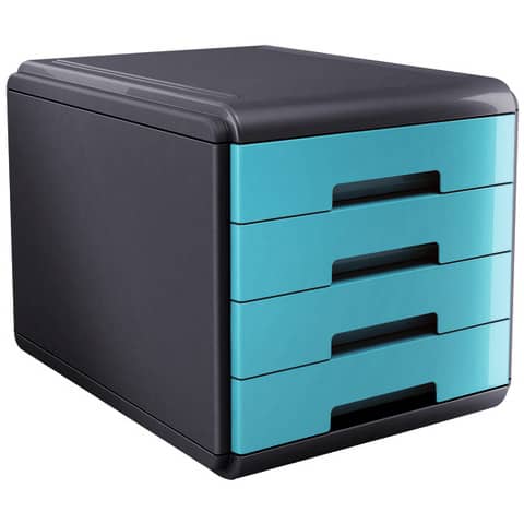 ARDA Mydesk polystyrene and unbreakable material 4-drawer chest of drawers