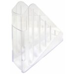 Portariviste ARDA Classic polistirolo antiurto cristallo 7,5x27x29,5 cm