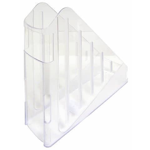 Portariviste ARDA Classic polistirolo antiurto cristallo 7,5x27x29,5 cm