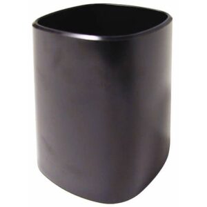 Portapenne ARDA Pastel polistirolo nero opaco 6,5x6,5x9,5 cm