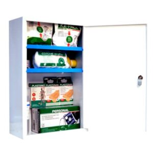 Armadietto Pronto Soccorso PVS 3 ripiani - 2 vani interni bianco - metallo - 3