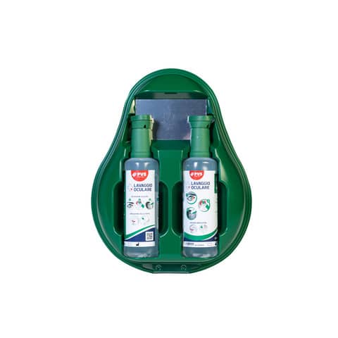Stazione lavaggio oculare PVS verde