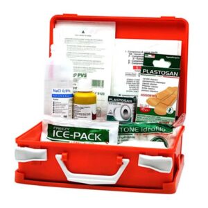 Valigetta Pronto Soccorso PVS arancio 2 persone - Dimensioni 25x19x9 cm