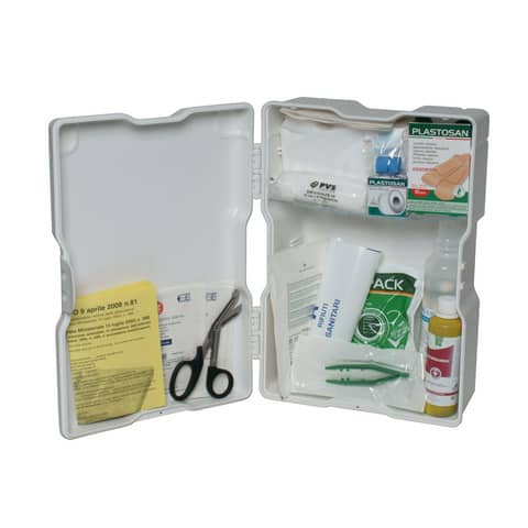 Armadietto Pronto Soccorso PVS 2 vani - 1 ripiano amovibile bianco 2 persone