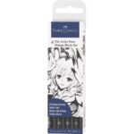 Penna inchiostro pigmentato Faber Castell Pitt Artist conf. 4 pezzi -