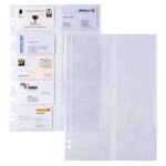 Unipunched business card envelopes (10 spaces 9x5 cm) Sei Rota Atla