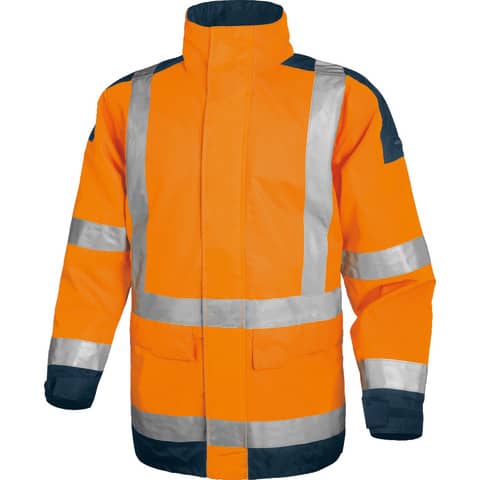 Delta Plus Parka Easy View work jacket w/zip imperm. - Cl.3 - 4 pockets -