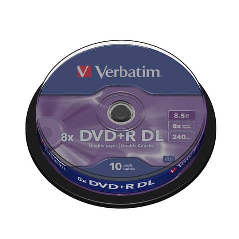 DVD+R Doppio Strato Verbatim 8.5 GB