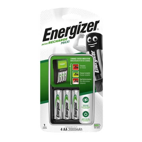 Caricabatterie ENERGIZER Maxi Charger 2000mAh incluse 4 batterie