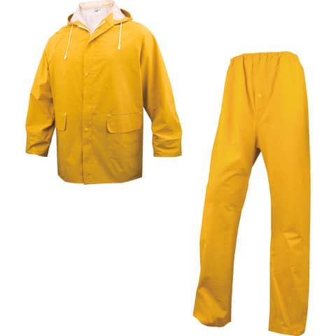 Completo giacca e pantalone da pioggia DELTA PLUS - cuciture saldate