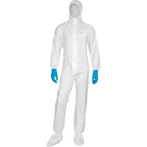 DELTA PLUS hooded stretch single-use coveralls - zip fastening