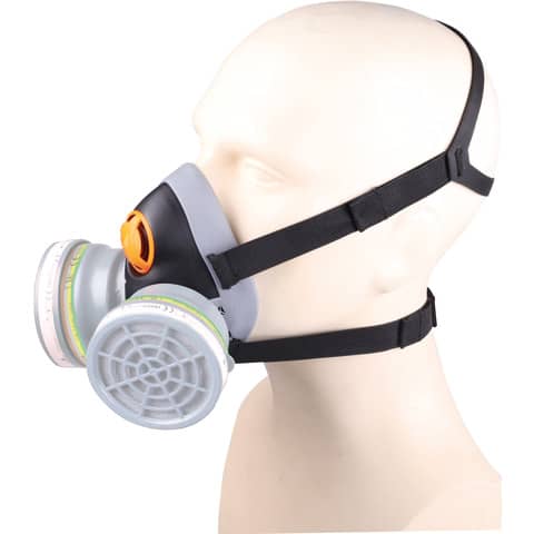 Semi maschera Delta Plus in PPL extra comfort predisposta per 2 filtri
