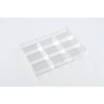 TECNOSTYL 9-compartment transparent acrylic drawer divider