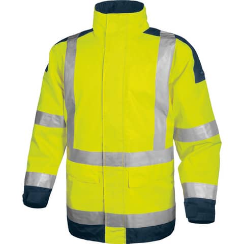 Delta Plus Parka Easy View work jacket w/zip imperm. - Cl.3 - 4 pockets -
