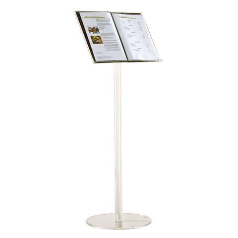 TECNOSTYL A4 acrylic floor display 22x38x108 cm transparent
