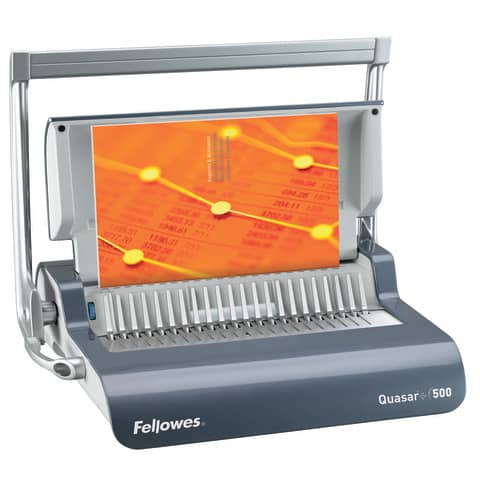 Rilegatrice a dorsi plastici FELLOWES Quasar+ 500 capacità di perforazione 25