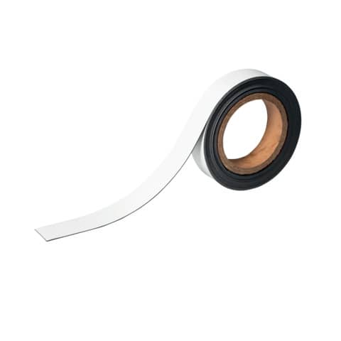 Writable DURABLE magnetic tape in white roll Length 5 m x h 30 mm