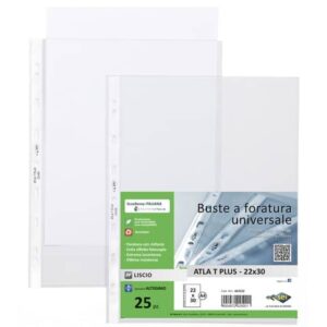 Buste in PP liscio Sei Rota Atla T Plus altissimo spessore trasparente 22x30 cm