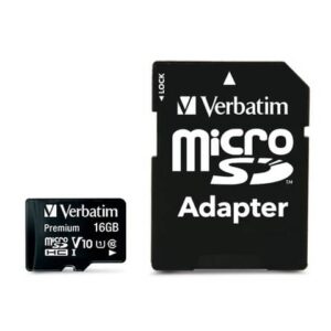 Verbatim micro sdhc flash memory card - class 10 with adapter 16 GB