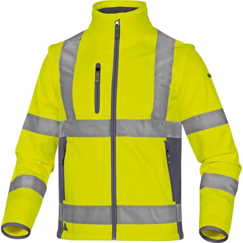Giacca Delta Plus Moonlight2 -classe 3- 5 tasche - tessuto softshell - argento
