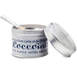 Barattolo in alluminio di colla Coccoina 125 g con pennello -