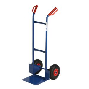 Carrello in acciaio Serena Group con doppio manico 47x47x h. 120 cm blu