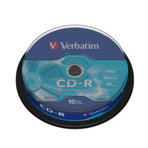 CD-R Extra Protection Verbatim 700 MB 52x Spindle Case