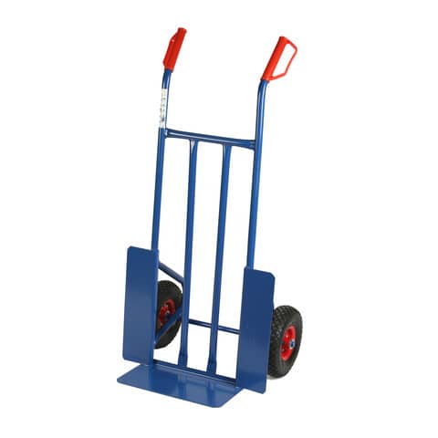 Carrello in acciaio Serena Group con doppio manico 57 x 46 x h. 116 cm blu