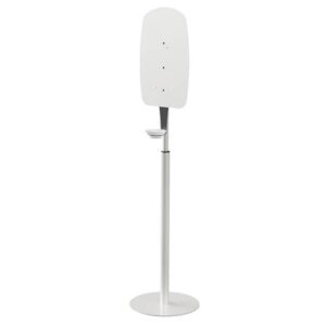 Supporto telescopico in metallo grigio per distributore elettronico gel - h130
