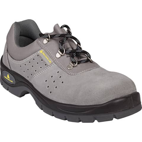 DELTA PLUS low Fennec3 S1P work shoes - grey suede leather -