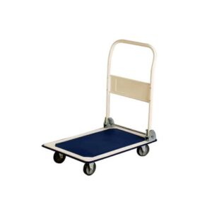 Carrello portapacchi Serena Group in lamiera rinforzata bianco/blu 74x48x83