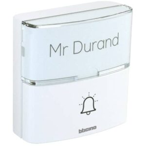 Pulsante aggiuntivo senza fili bticino per kit campanello Advanced bianco