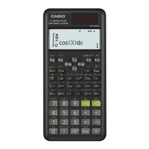 Casio scientific calculator with 417 functions. Admitted to the