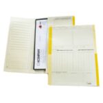 4Pro A4 cellulose paper folders 225 gsm spine 2 cm yellow
